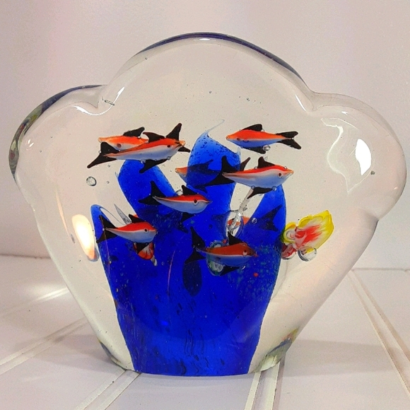 Murano Other - MURANO ITALIAN ART Glass Tropical Fish Aquarium